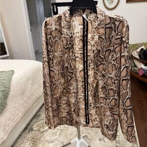 Glam Snake Print Blazer